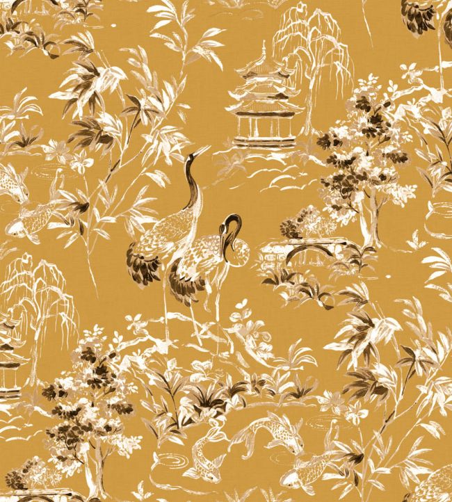 Ming Pagoda Wallpaper by Coordonne Amber