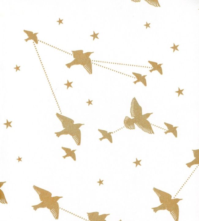 Star-ling Wallpaper by Mini Moderns Snow & Gold