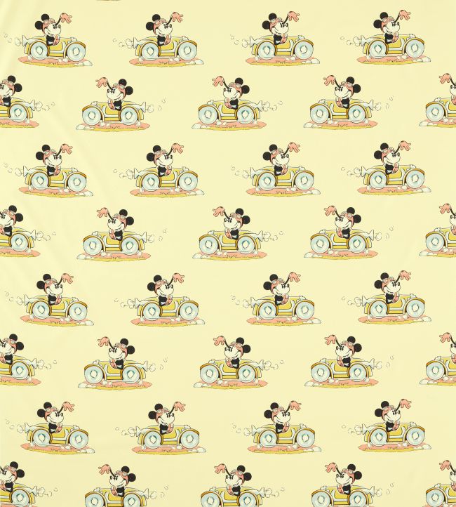 Minnie On the Move Fabric by Sanderson Sherbet