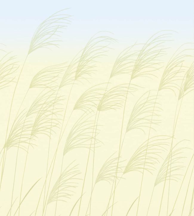 Miscanthus Mural by Harlequin Buttermilk/Sky