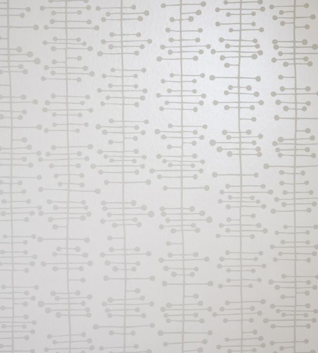 Muscat Small Wallpaper by MissPrint Soft White with Grey