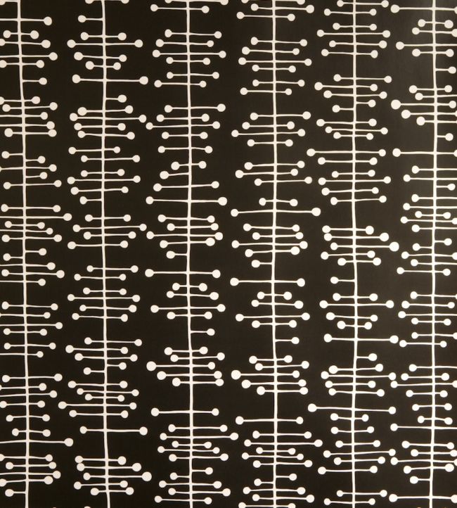 Muscat Small Wallpaper by MissPrint Black with White