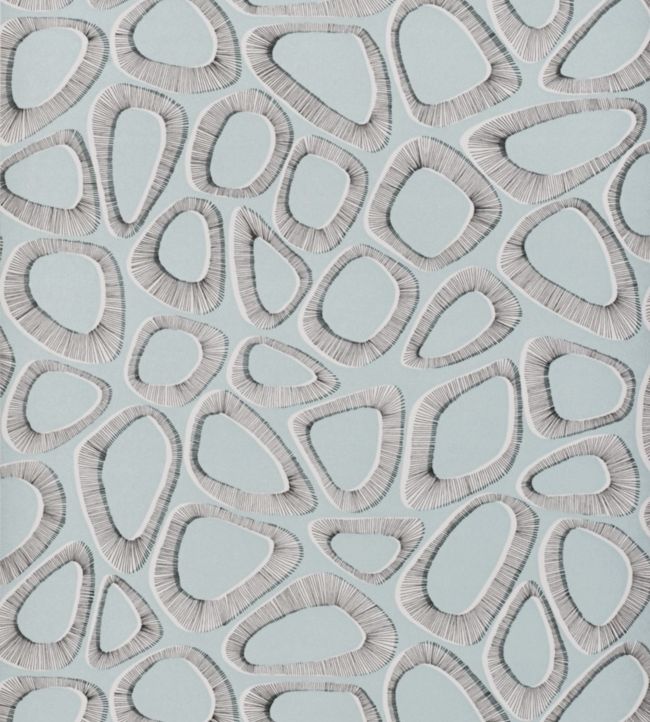 Pebbles Wallpaper by MissPrint Seaside Blue