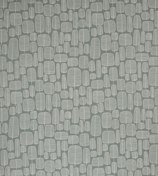 Little Trees Fabric by MissPrint English Grey