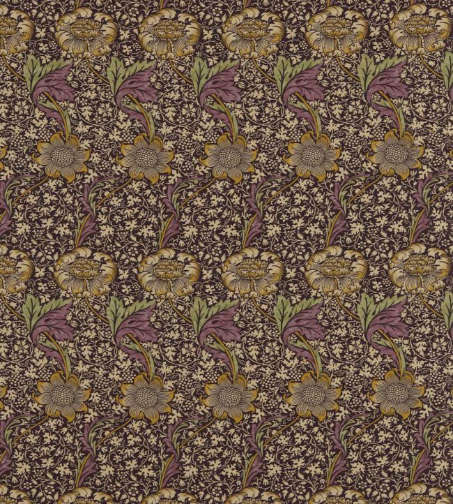 Kennet Fabric by Morris & Co Grape/Gold