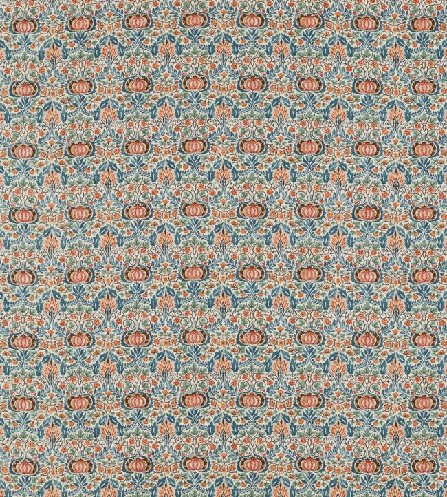 Little Chintz Fabric by Morris & Co Teal/Saffron