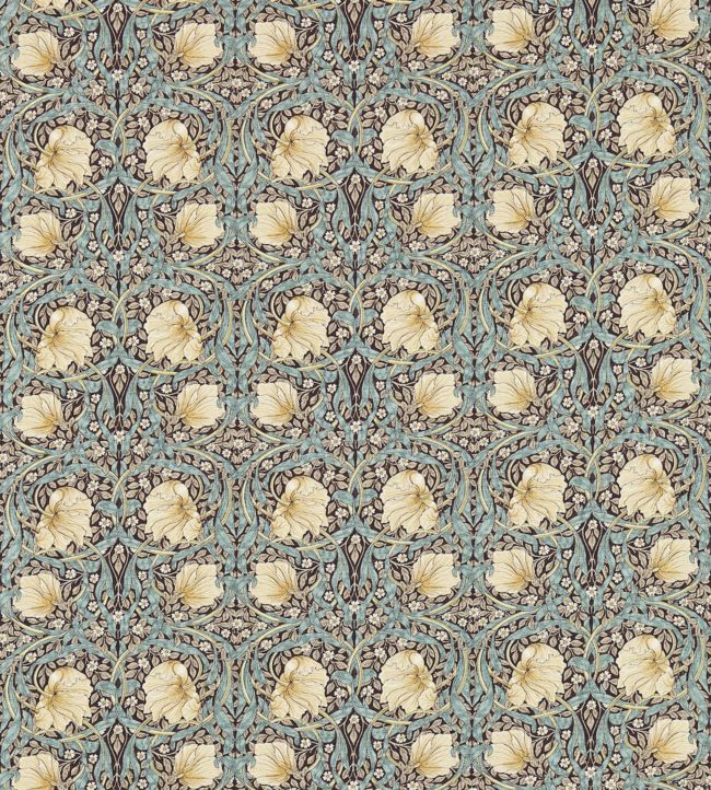 Pimpernel Fabric by Morris & Co Bullrush/Slate