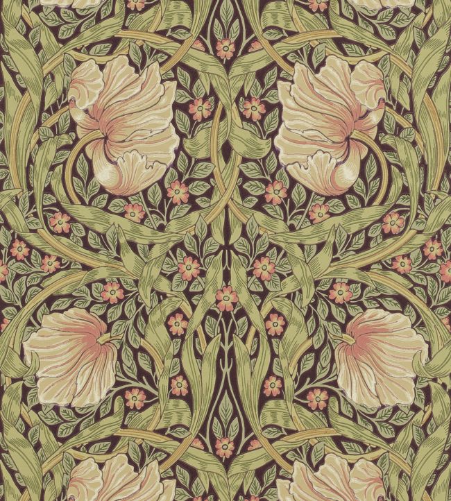 Pimpernel Wallpaper by Morris & Co Bullrush/Russet