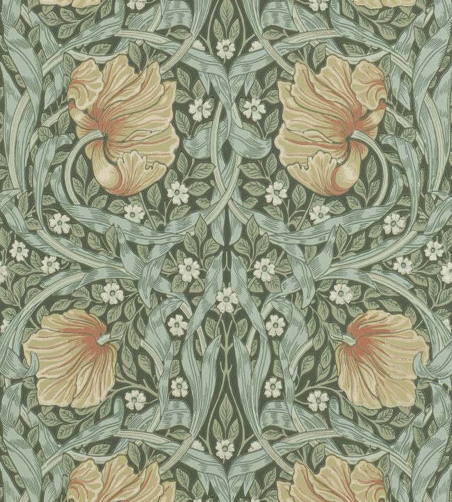 Pimpernel Wallpaper by Morris & Co Bayleaf/Manilla