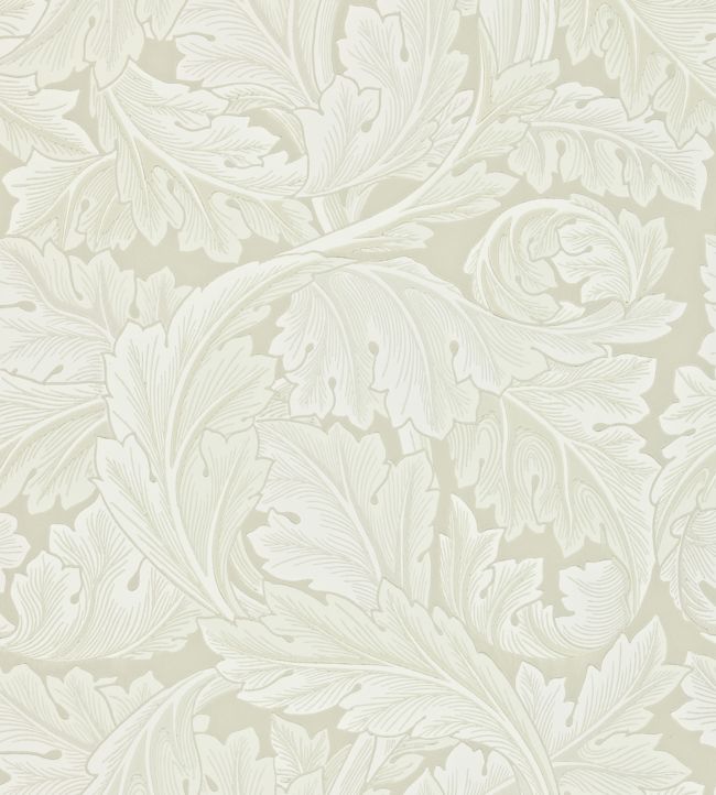 Acanthus Wallpaper by Morris & Co Chalk