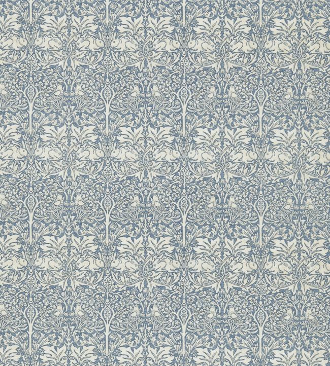 Brer Rabbit Fabric by Morris & Co Slate/Vellum