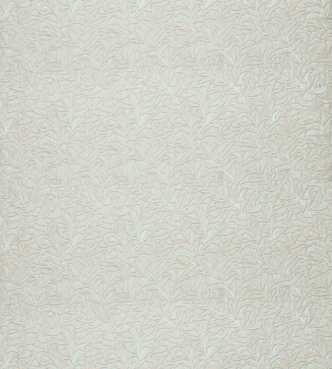 Pure Willow Bough Embroidery Fabric by Morris & Co Wild Mint