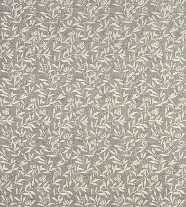 Pure Arbutus Embroidery Fabric by Morris & Co Inky Grey
