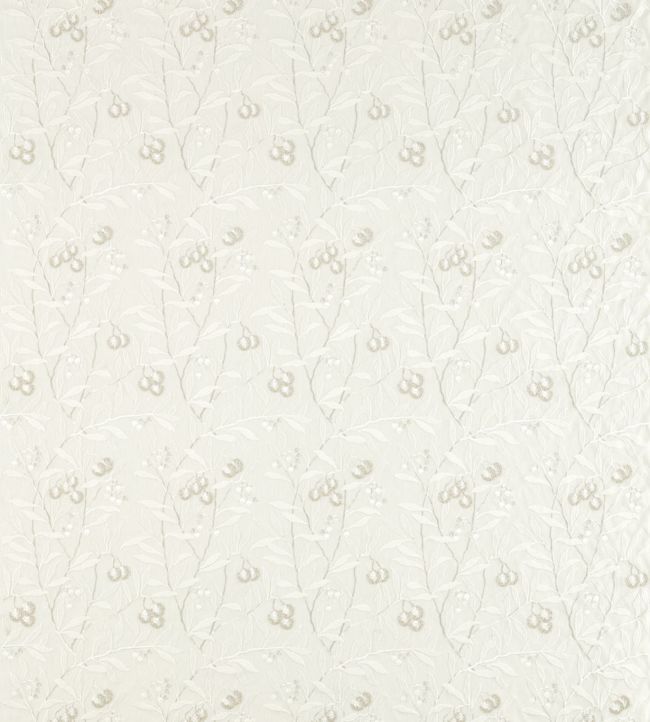 Pure Arbutus Embroidery Fabric by Morris & Co White Clover