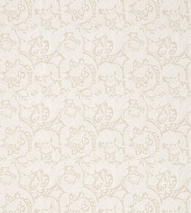 Pure Bachelors Button Embroidery Fabric by Morris & Co Flax