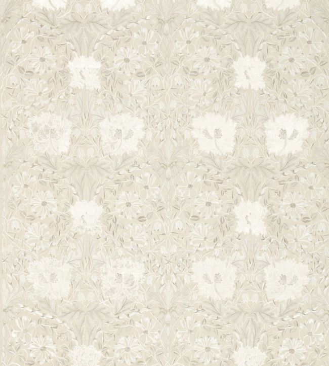 Pure Honeysuckle & Tulip Embroidery Fabric by Morris & Co Linen