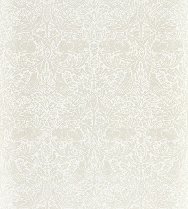 Pure Brer Rabbit Wallpaper in White Clover by Morris & Co | Jane Clayton