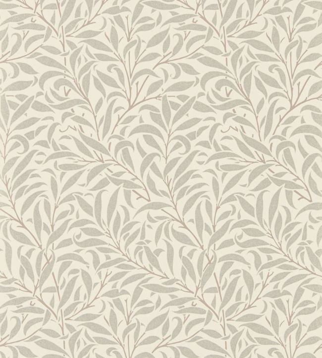 Pure Willow Bough Wallpaper by Morris & Co Ecru/Silver