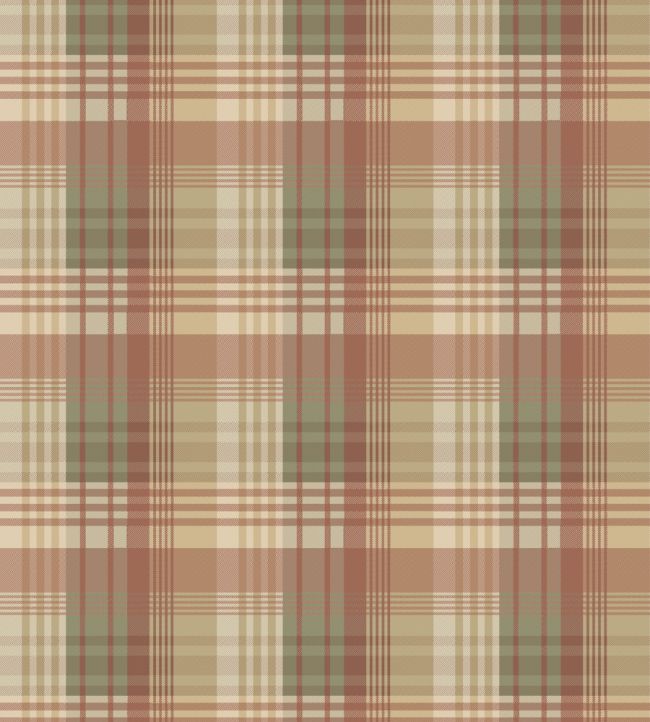 Mulberry Ancient Tartan Wallpaper by Mulberry Home Lovat / Red
