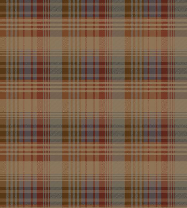 Mulberry Ancient Tartan Wallpaper by Mulberry Home Red / Blue
