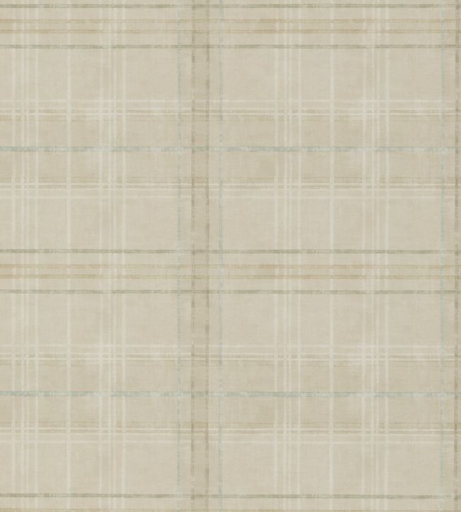 Shetland Plaid Wallpaper by Mulberry Home Stone