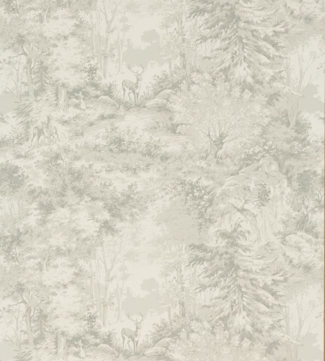 Torridon Wallpaper by Mulberry Home Silver/Grey