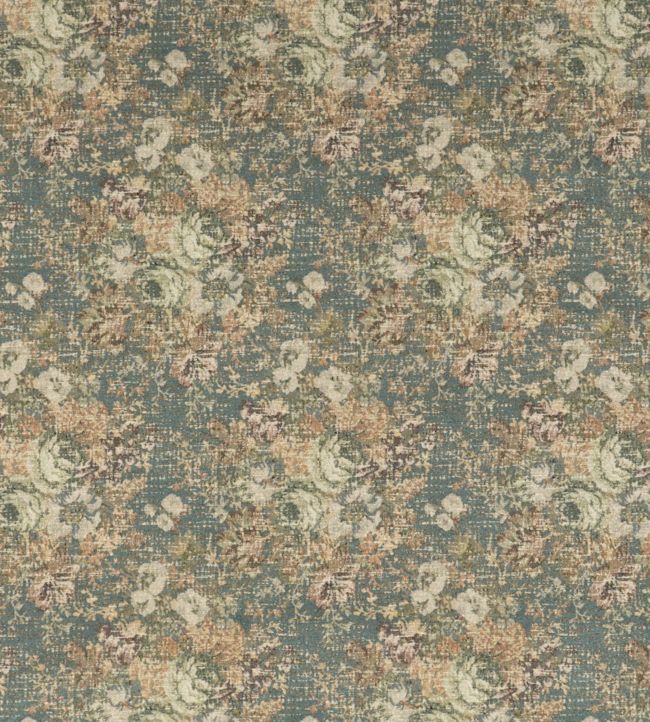 Bohemian Tapestry Fabric by Mulberry Home Teal