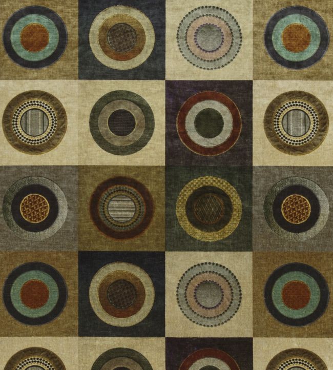 Dress Circle Velvet Fabric by Mulberry Home Sage