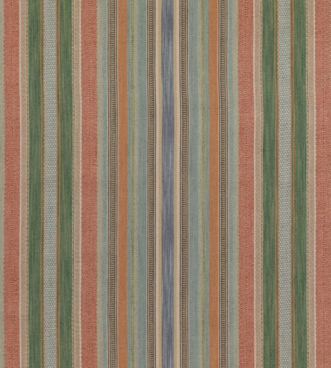 Rustic Stripe Fabric by Mulberry Home Spice