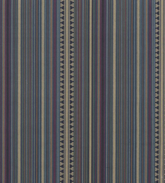 Pageant Stripe Fabric by Mulberry Home Teal