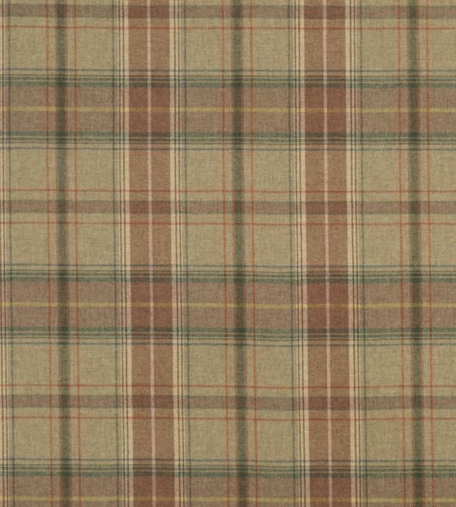 Shetland Plaid Fabric by Mulberry Home Quartz