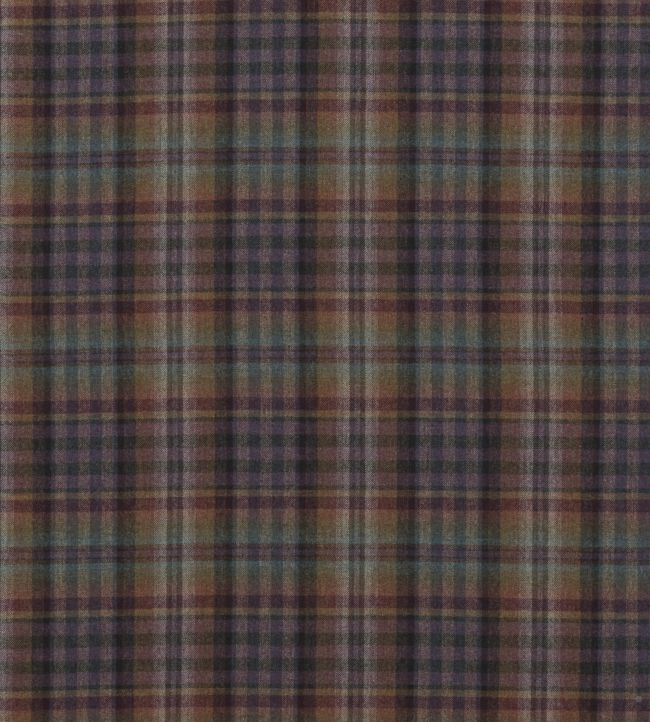 Nevis Fabric by Mulberry Home Teal/Sienna/Mauve