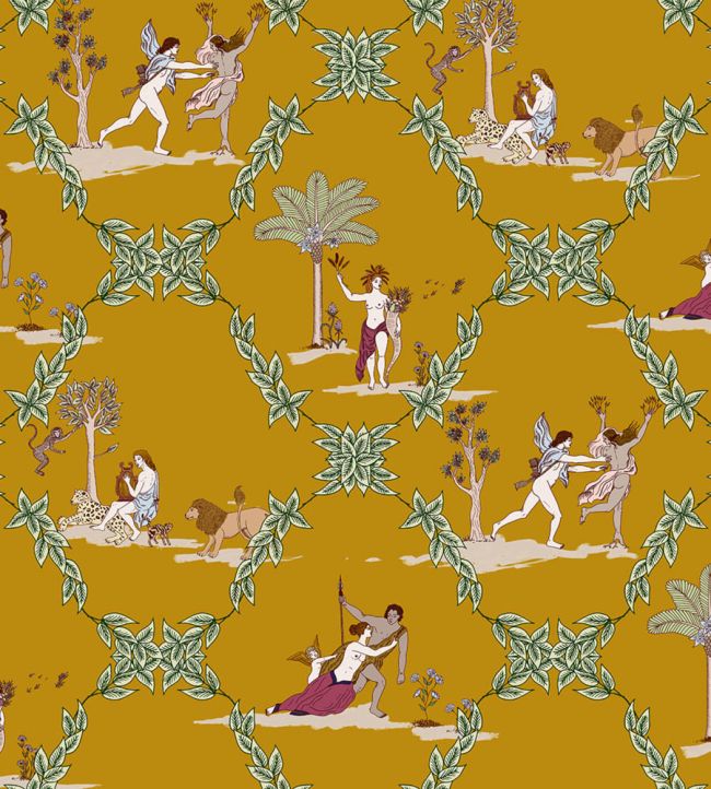 Neobucolic Wallpaper by Coordonne Mustard