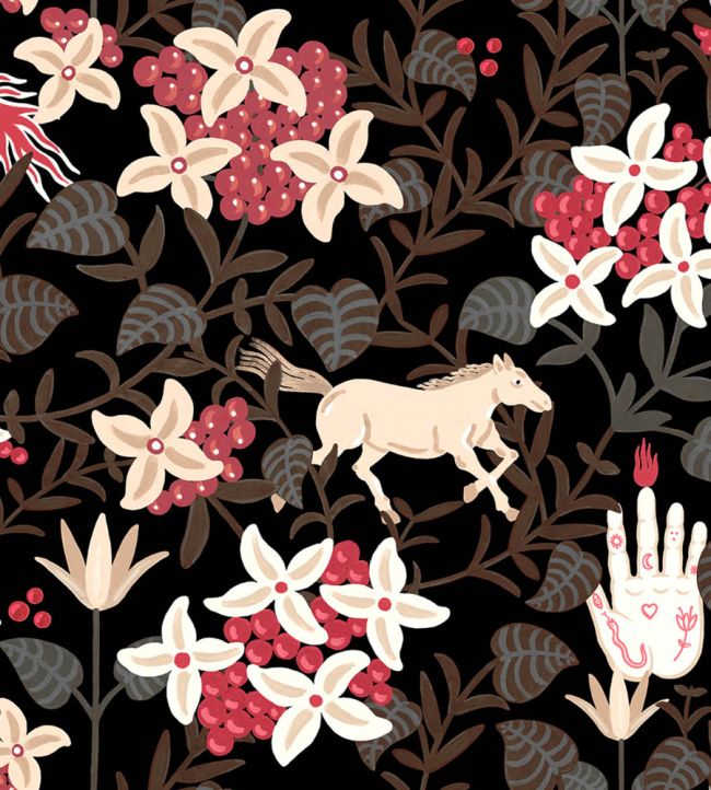 Neoflowery Wallpaper by Coordonne Black
