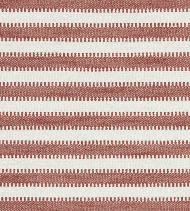 Ocala Stripe Fabric by Harlequin Rust/Chalk