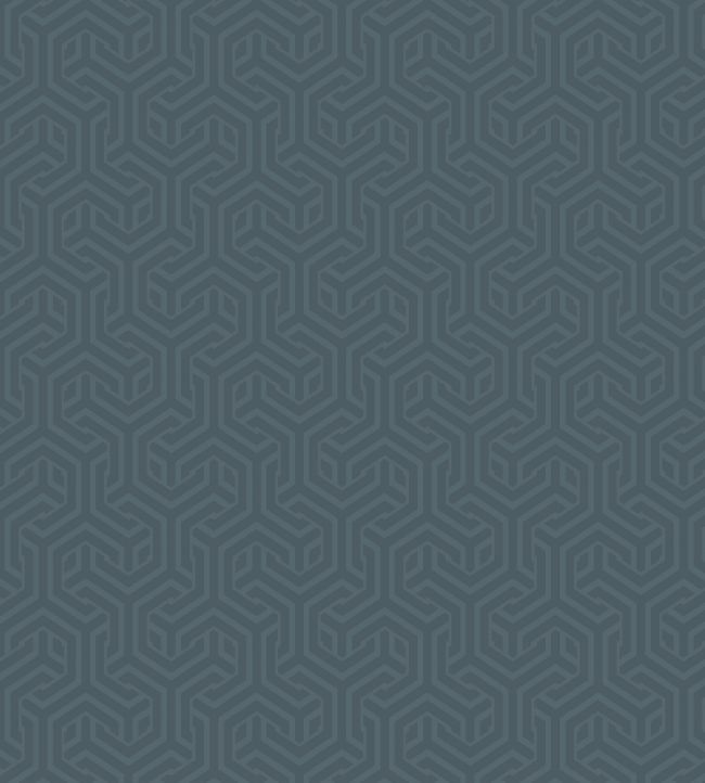 Opus Wallpaper by Arley House Blue