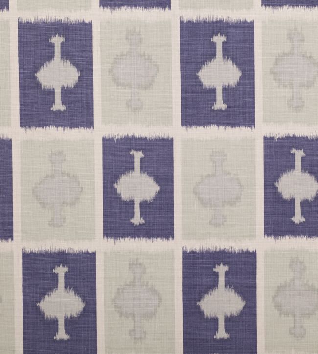 Ozone Fabric by Christopher Farr Cloth Indigo
