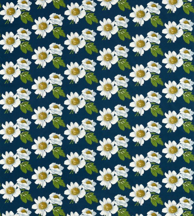 Paeonia Fabric by Harlequin Azurite / Meadow / Nectar