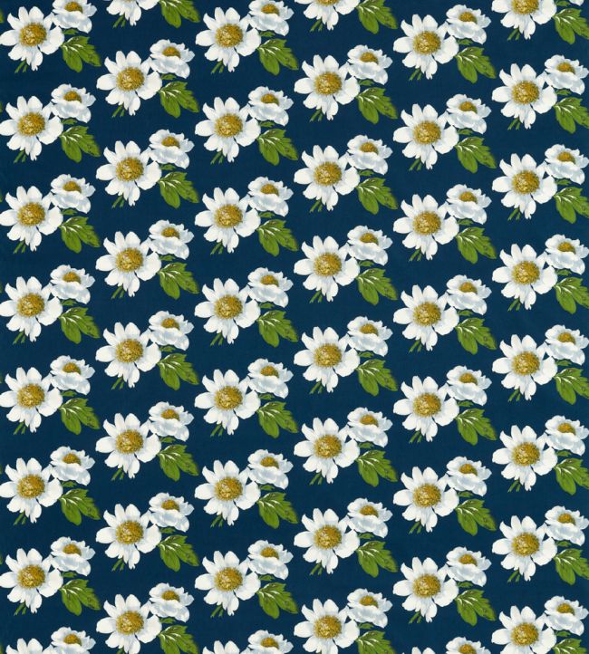 Paeonia Fabric by Harlequin Azurite / Meadow / Nectar