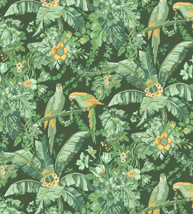 Parrot Talk Wallpaper by Woodchip & Magnolia Lush Green