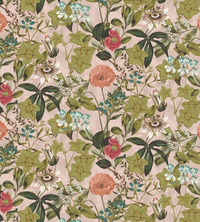 Passiflora Fabric by Clarke & Clarke Blush