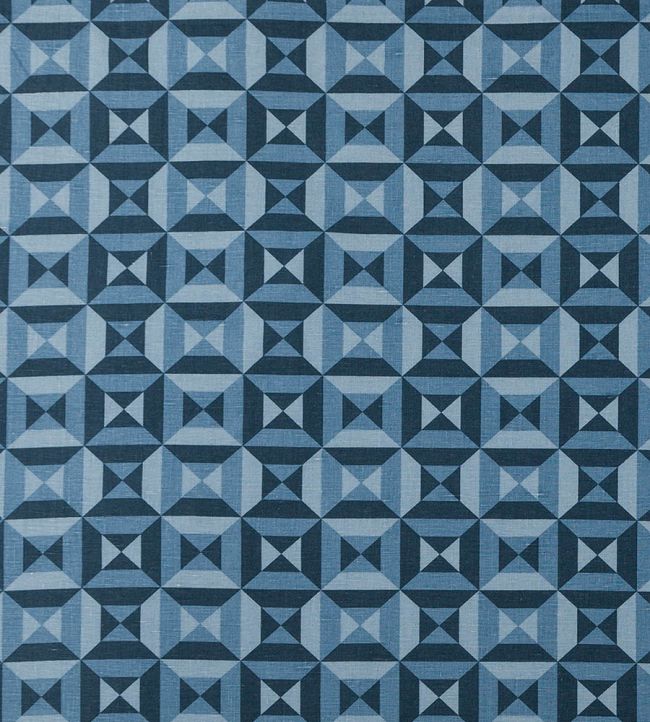 Perspectivo Fabric by Vanderhurd Azul/Moonstone
