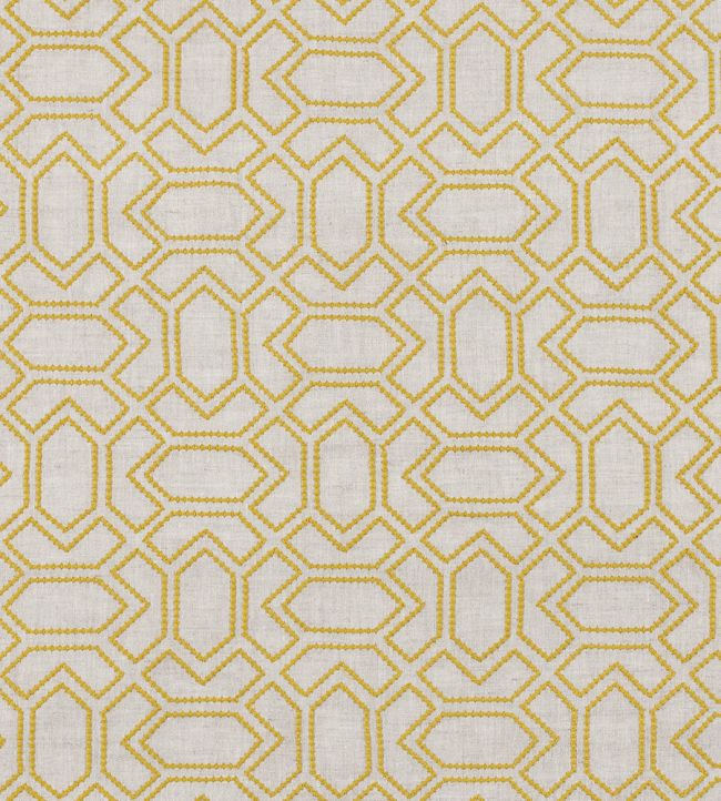 Petite Paravento Fabric by Vanderhurd Saffron/Natural