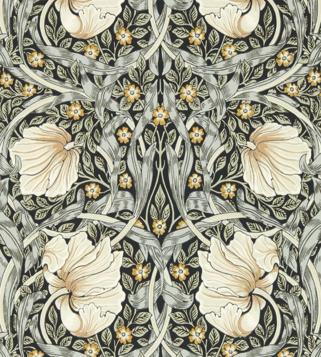 Pimpernel Wallpaper by Morris & Co Ink/Sage