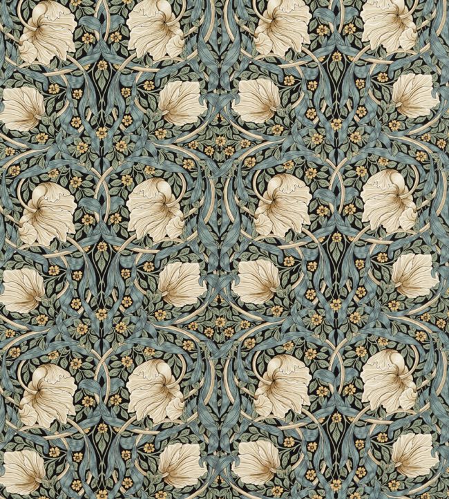 Pimpernel Fabric by Morris & Co Ink/Sage