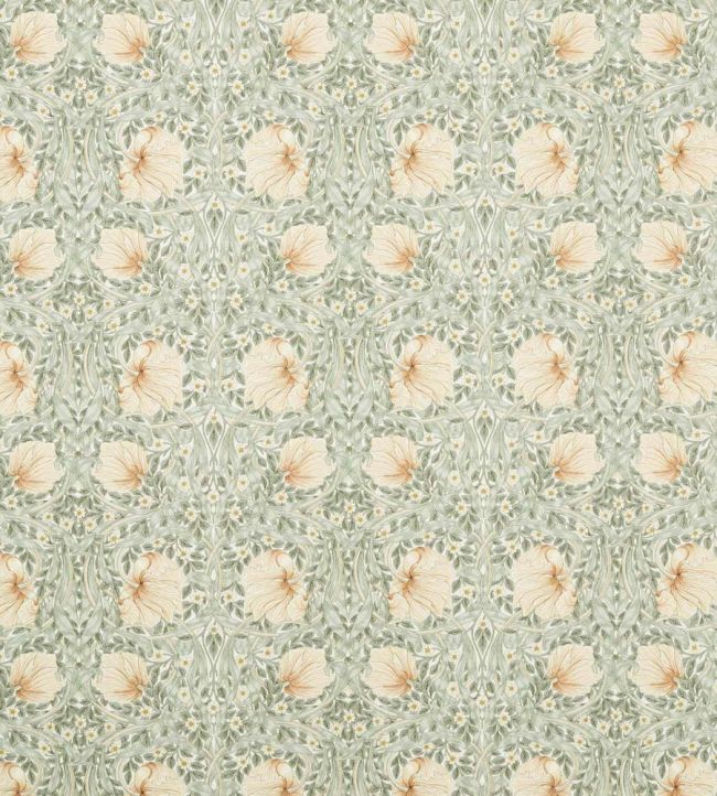 Pimpernel Wide Width Fabric by Morris & Co Sage/Caramel