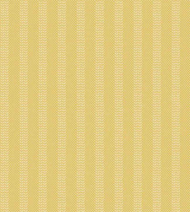 Polka Sprig Wallpaper by Farrow & Ball Ciara Yellow / White Tie
