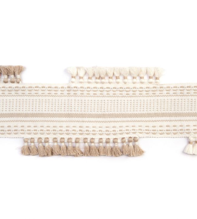 Pom Parade Border Trim by Christopher Farr Cloth Natural