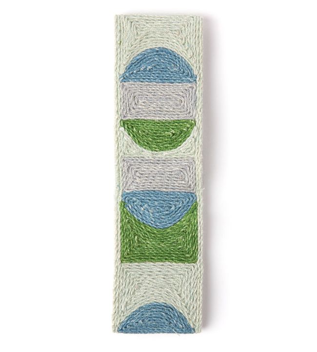 Pop Art Border Trim by Christopher Farr Cloth Green