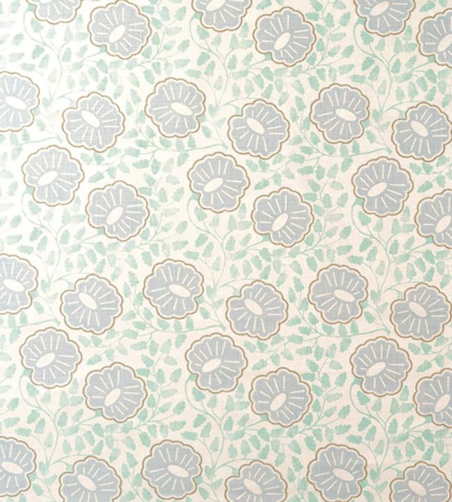 Punch Paisley Fabric by Christopher Farr Cloth Pale Blue